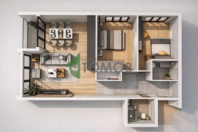 Продава 3-СТАЕН, гр. Шумен, Център, снимка 9 - Апартаменти - 53084329