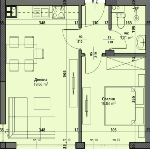 Продава 2-СТАЕН, гр. Варна, Виница, снимка 2 - Aпартаменти - 48596665