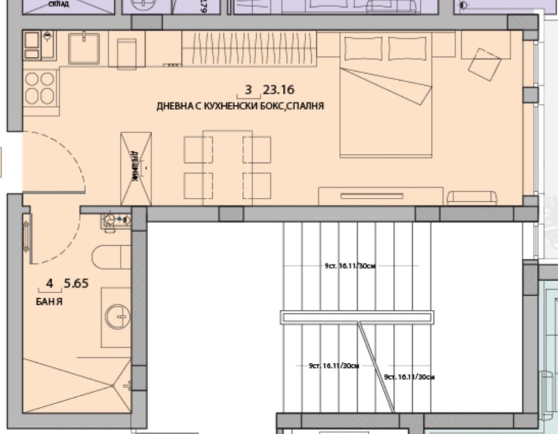 Satılık  Stüdyo Sofia , Malinova dolina , 40 metrekare | 25558035