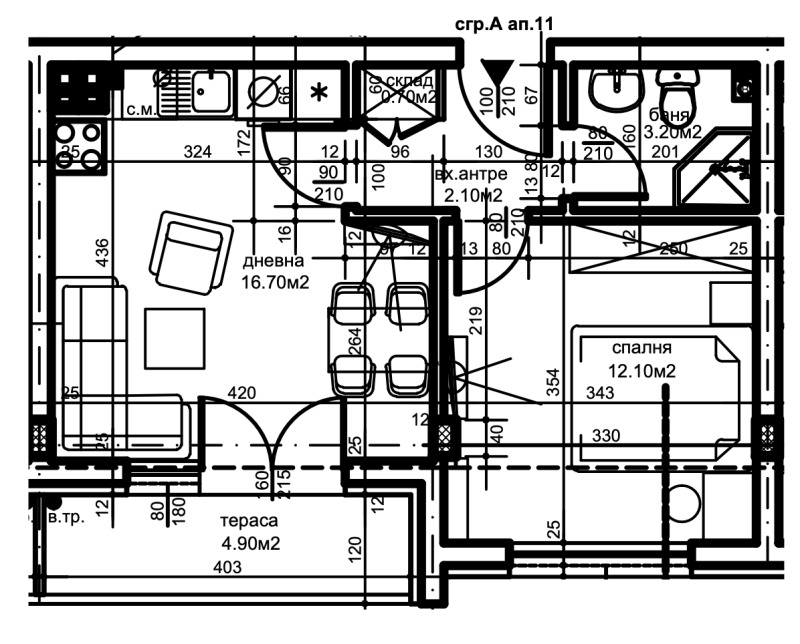 Продава  2-стаен град Пловдив , Христо Смирненски , 54 кв.м | 24000064 - изображение [2]