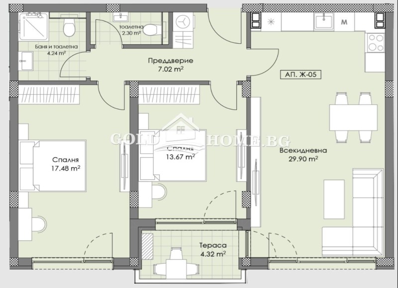 De vânzare  2 dormitoare Plovdiv , Ostromila , 94 mp | 47515452 - imagine [14]