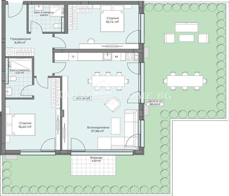 En venta  2 dormitorios Plovdiv , Ostromila , 94 metros cuadrados | 47515452 - imagen [5]