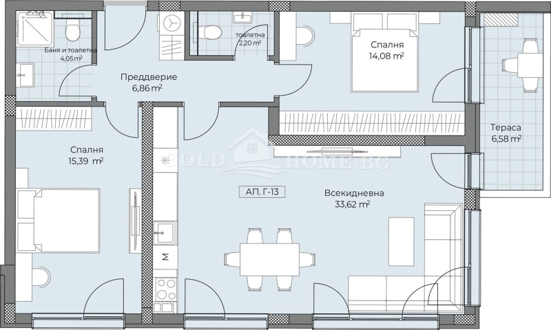 Eladó  2 hálószobás Plovdiv , Ostromila , 94 négyzetméter | 47515452 - kép [7]