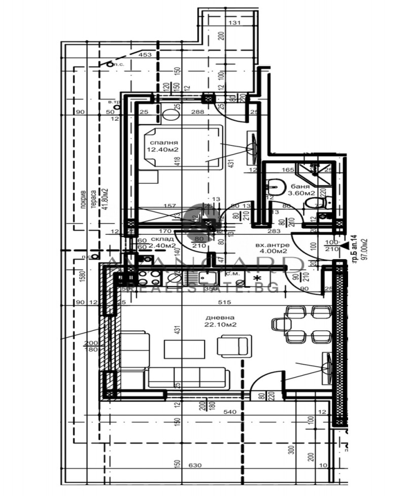 À vendre  1 chambre Plovdiv , Belomorski , 110 m² | 21789772 - image [4]
