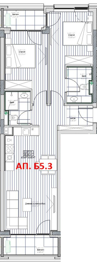 Продава  3-стаен град София , Модерно предградие , 119 кв.м | 24553423 - изображение [2]