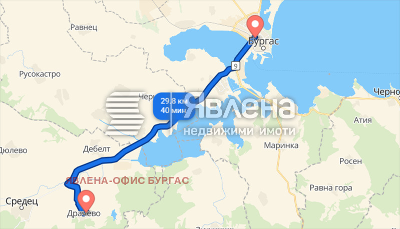 Продава ПАРЦЕЛ, с. Драчево, област Бургас, снимка 3 - Парцели - 55226048