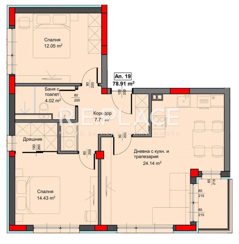 Продается  2 спальни Варна , Аспарухово , 90 кв.м | 71979908 - изображение [2]