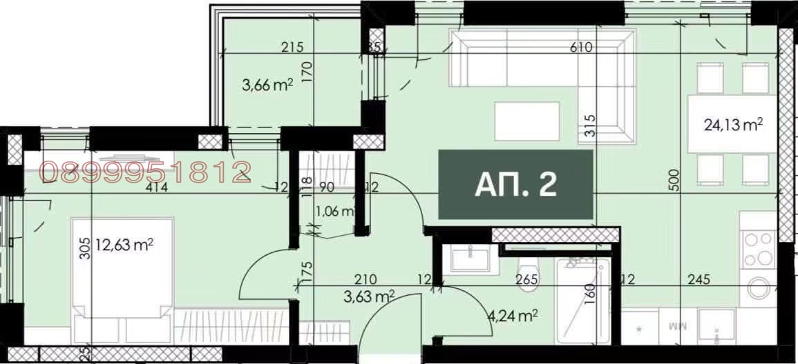 Продава 2-СТАЕН, гр. Пловдив, Отдих и култура, снимка 3 - Апартаменти - 56267588