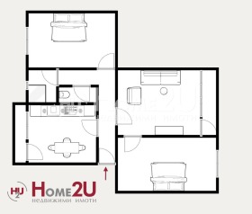 2 dormitorios Kyuchuk Parizh, Plovdiv 2