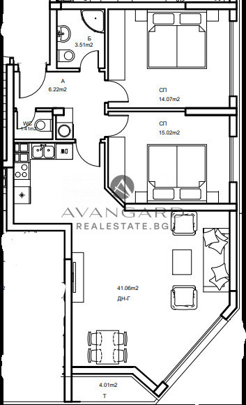 Te koop  2 slaapkamers Plovdiv , Tsentar , 111 m² | 39695915 - afbeelding [4]