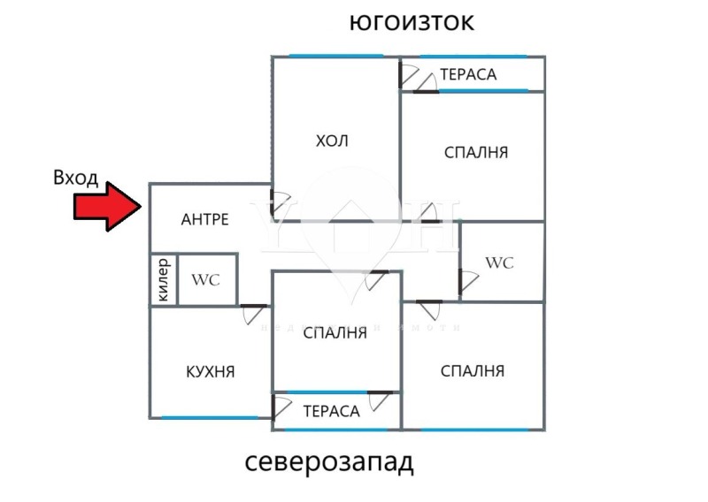 Продава 4-СТАЕН, гр. София, Обеля 2, снимка 3 - Aпартаменти - 48795873