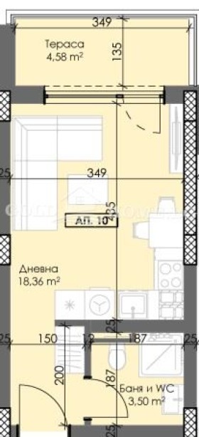 For Sale  Studio Plovdiv , Trakiya , 32 sq.m | 28451370 - image [4]