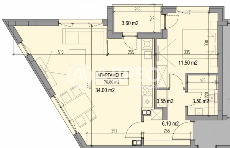 Till salu  1 sovrum Sofia , Suhata reka , 86 kvm | 25022679 - bild [7]