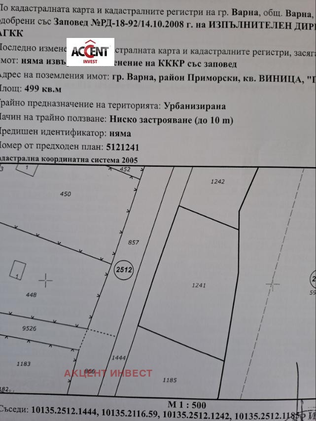 Продаја  Плот Варна , м-т Перчемлијата , 500 м2 | 29966738 - слика [3]