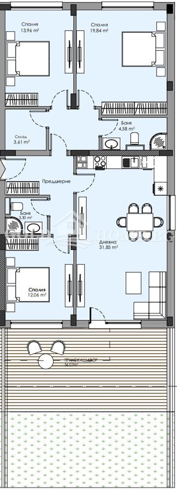 Продава 4-СТАЕН, гр. Пловдив, Христо Смирненски, снимка 2 - Апартаменти - 53160412