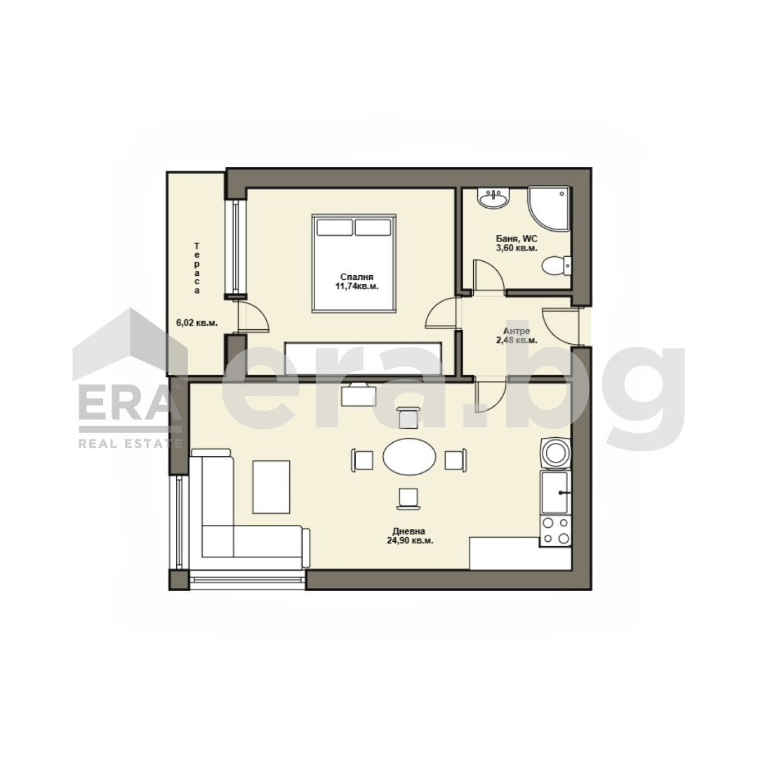 Продава 2-СТАЕН, гр. Варна, Владислав Варненчик 1, снимка 2 - Апартаменти - 53260281