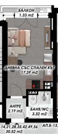 Продава 1-СТАЕН, град Пловдив, Кършияка • 42140 € / 82418.68 лв. • 18628394 2