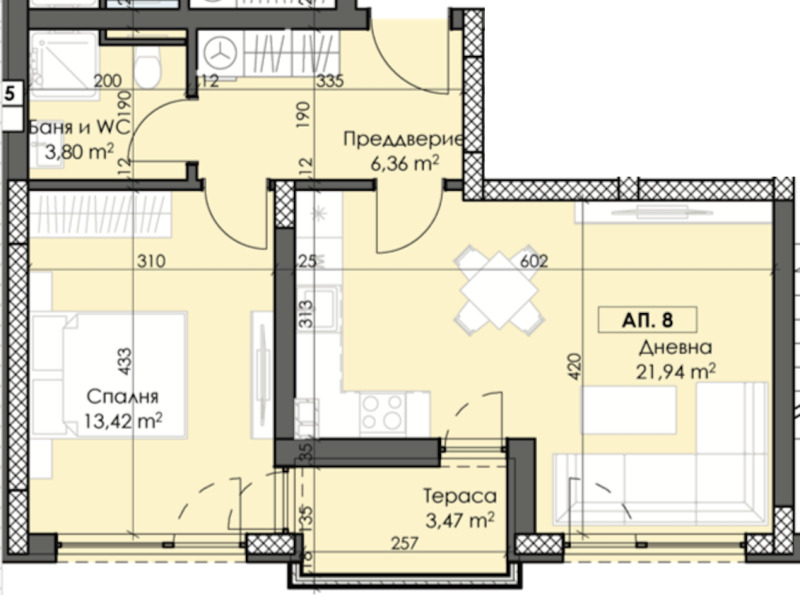 Til salgs  1 soverom Plovdiv , Trakija , 73 kvm | 69125065 - bilde [2]