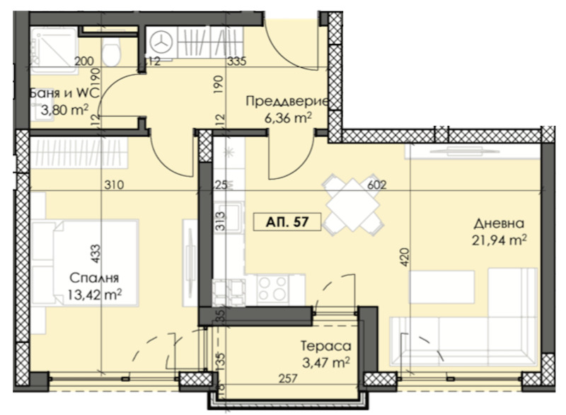 À vendre  1 chambre Plovdiv , Trakiya , 73 m² | 69125065 - image [2]