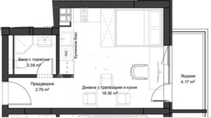 À vendre  Studio Plovdiv , Kyutchouk Parij , 44 m² | 43518940 - image [2]