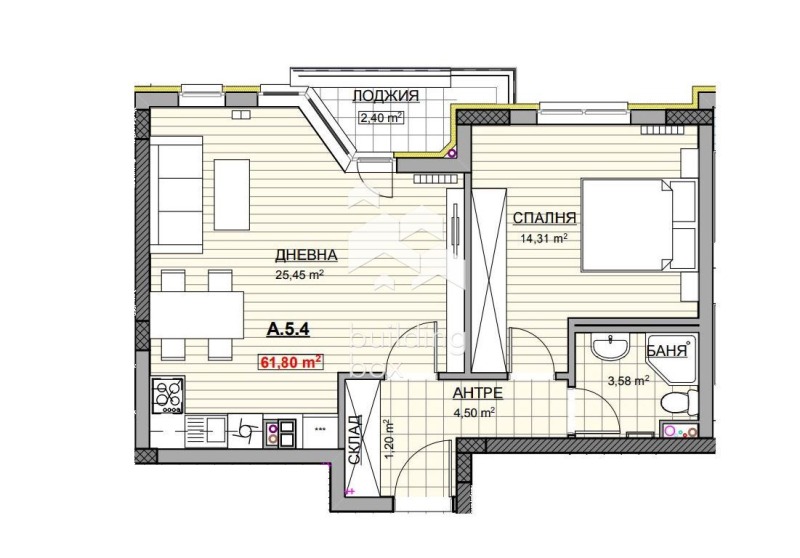 Eladó  1 hálószoba Sofia , Krasno selo , 74 négyzetméter | 82337818 - kép [5]
