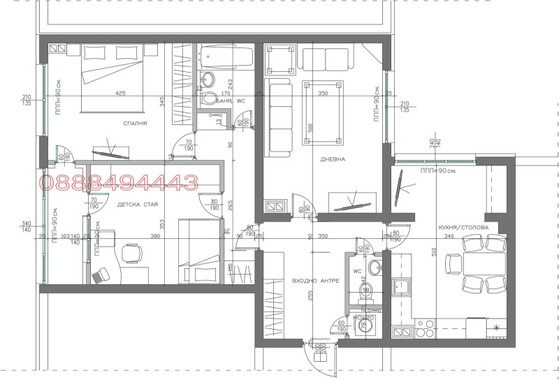 Продава 4-СТАЕН, гр. София, Хаджи Димитър, снимка 17 - Апартаменти - 52392803