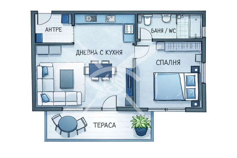 Продава 2-СТАЕН в град София, Дружба 2 - 73 кв.м / 137 200 € » 268 339.88 лв., ЕКС НВД ООД
