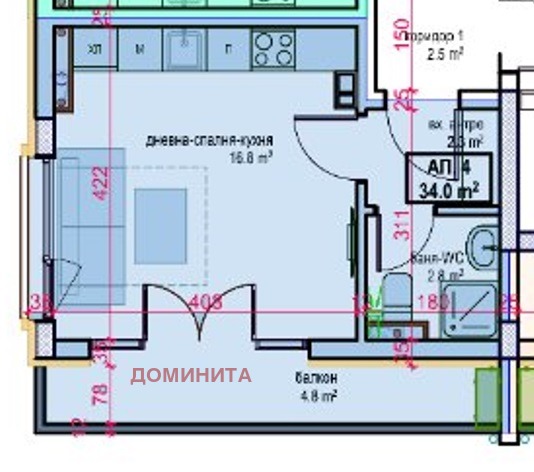 Продава 1-СТАЕН, гр. Приморско, област Бургас, снимка 9 - Aпартаменти - 48681545