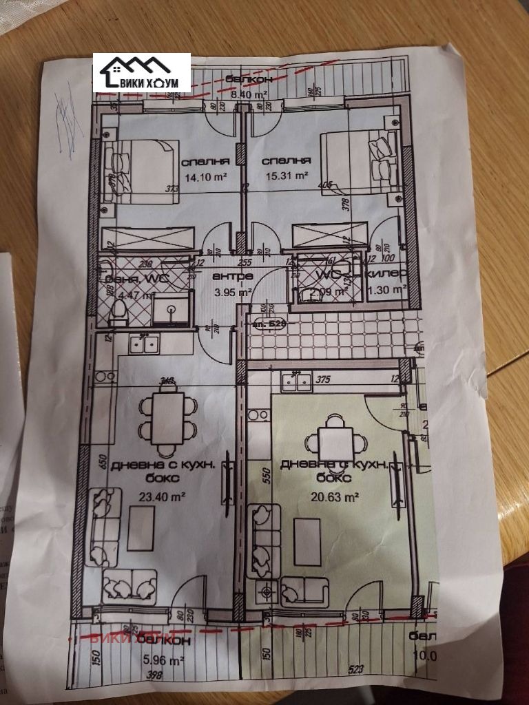 Продава  3-стаен град Варна , Изгрев , 109 кв.м | 35127876 - изображение [2]