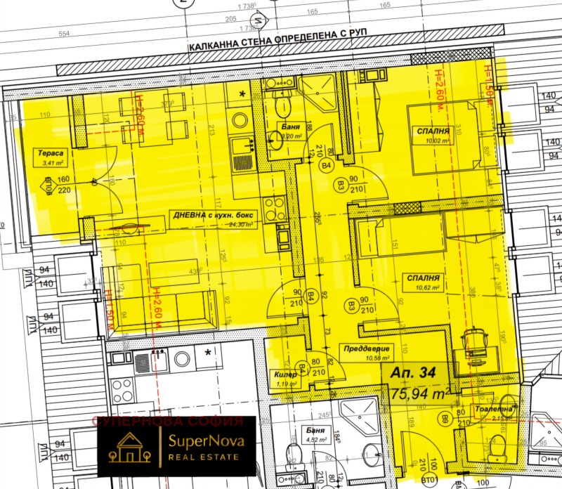 For Sale  2 bedroom Sofia , Strelbishte , 98 sq.m | 74774620