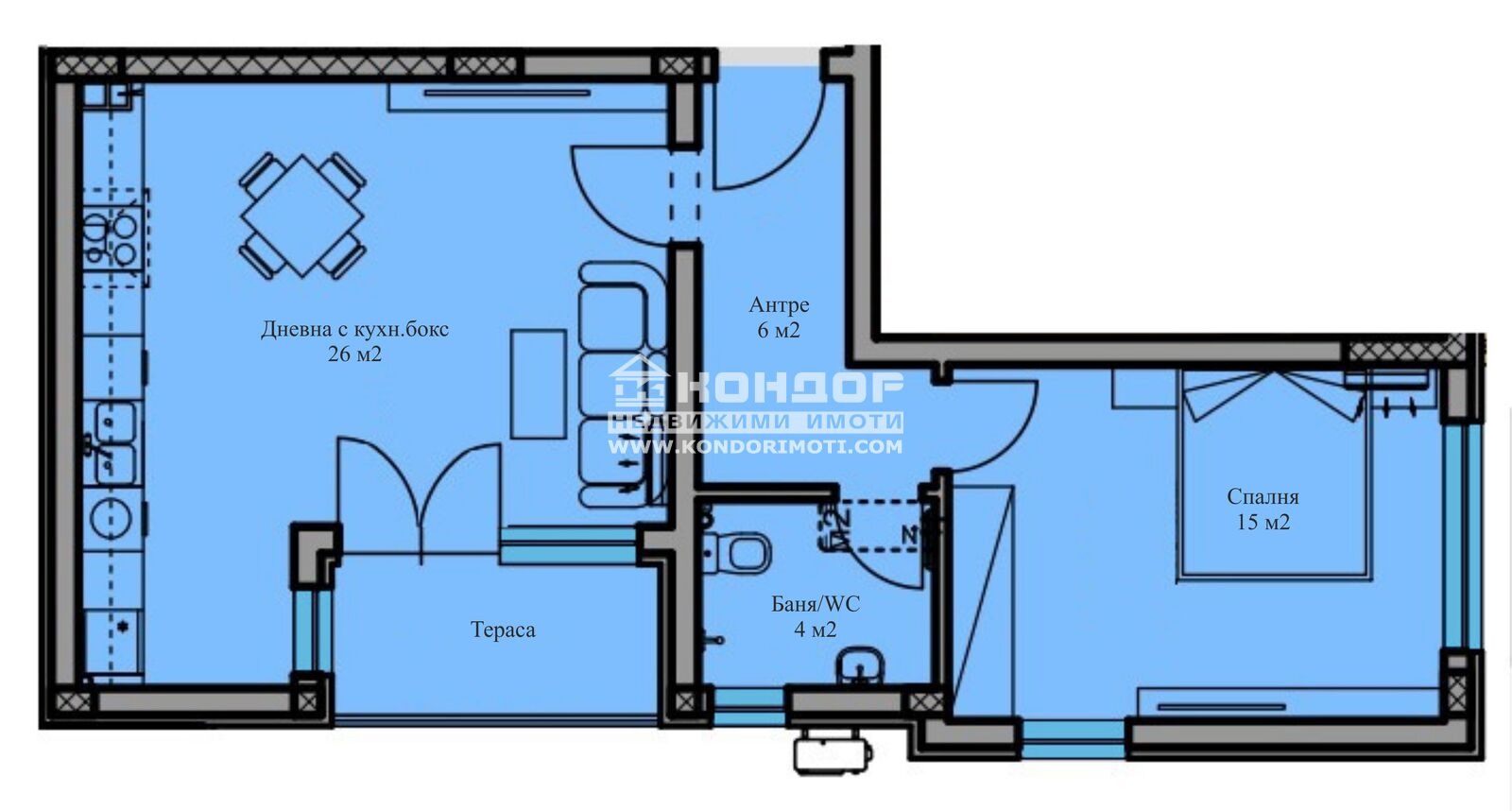 Продава 2-СТАЕН, гр. Пловдив, Остромила, снимка 4 - Апартаменти - 56621665