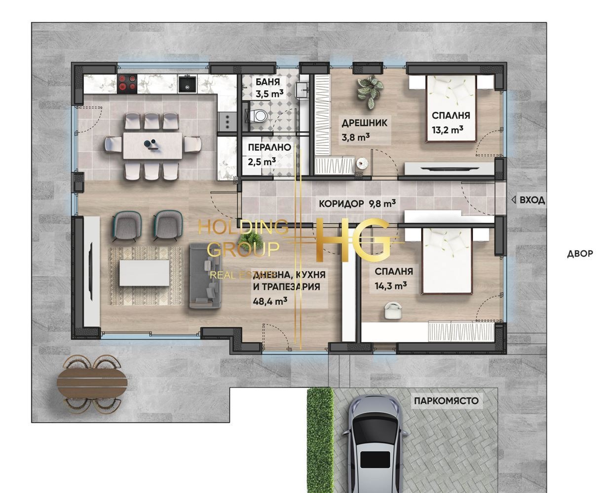 Продава КЪЩА, с. Близнаци, област Варна, снимка 4 - Къщи - 53768429