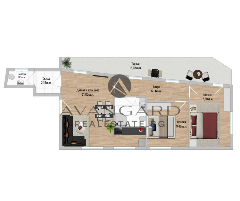 Продава 3-СТАЕН в град Пловдив, Център - 112 кв.м / 224 000 € » 438 105.92 лв., АВАНГАРД РИЪЛ ЕСТЕЙТ