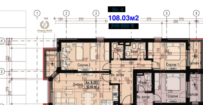 Till salu  2 sovrum Sofia , Malinova dolina , 108 kvm | 11504245 - bild [10]