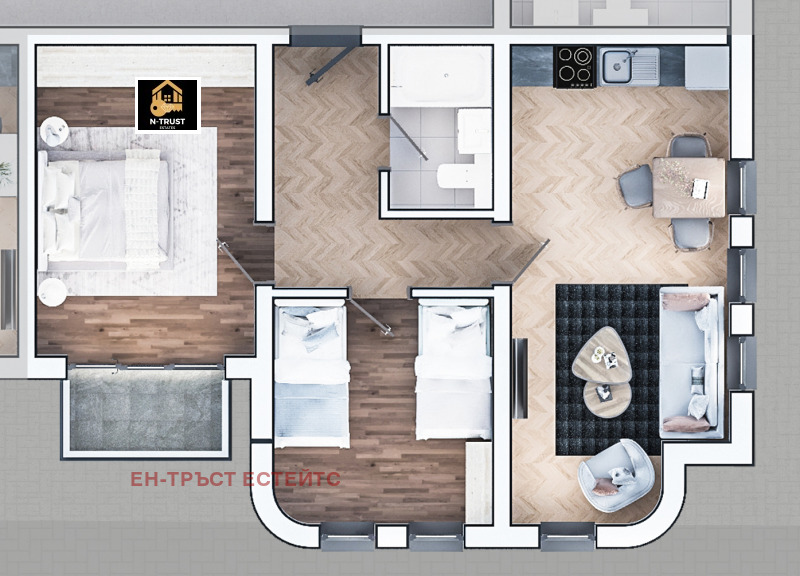 De vânzare  2 dormitoare Sofia , Zona B-19 , 97 mp | 98188986
