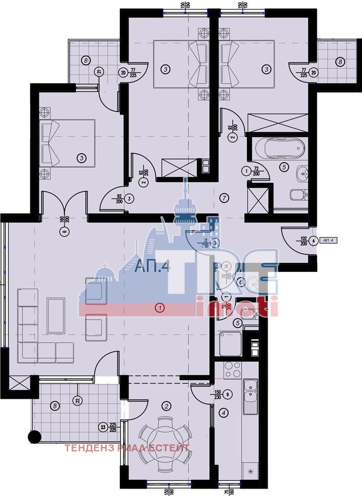 Продава 4-СТАЕН, гр. София, Манастирски ливади, снимка 17 - Aпартаменти - 48580063