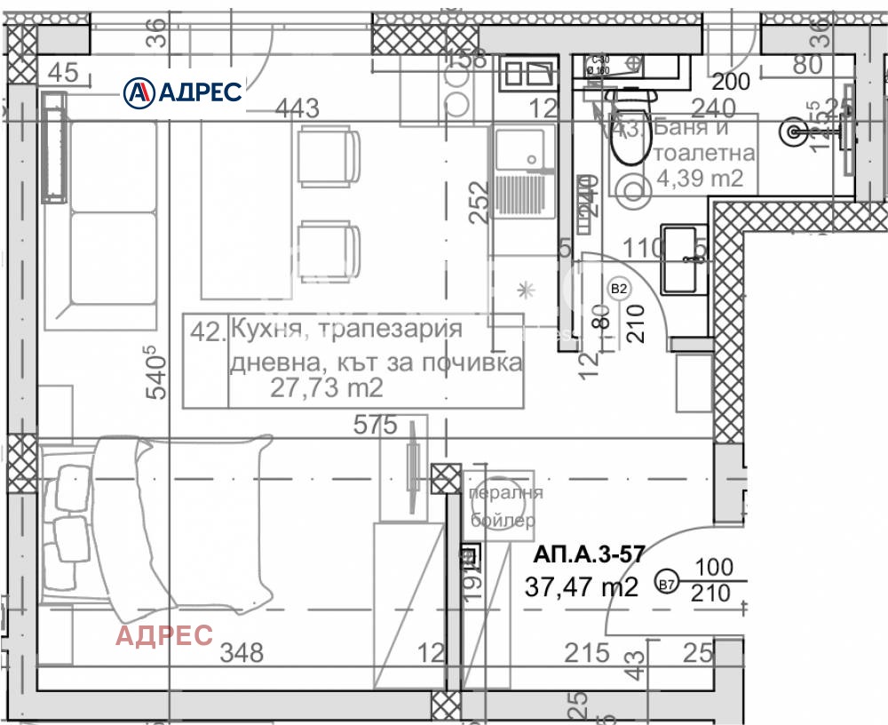Продава 1-СТАЕН, гр. Варна, к.к. Слънчев ден, снимка 2 - Апартаменти - 55664879