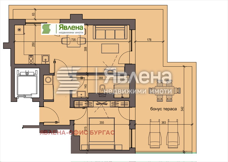 Продаја  1 спаваћа соба Бургас , Сарафово , 94 м2 | 90707957 - слика [4]