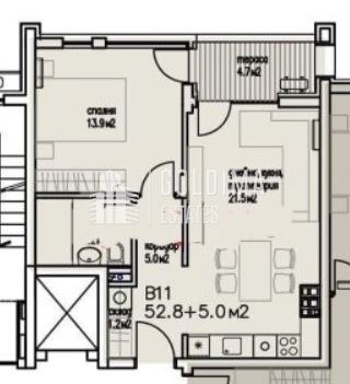 Продава  2-стаен град Бургас , Сарафово , 60 кв.м | 22271203