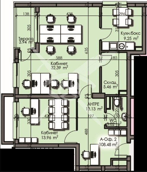 Продава ОФИС, гр. Бургас, Изгрев, снимка 1 - Офиси - 47980013