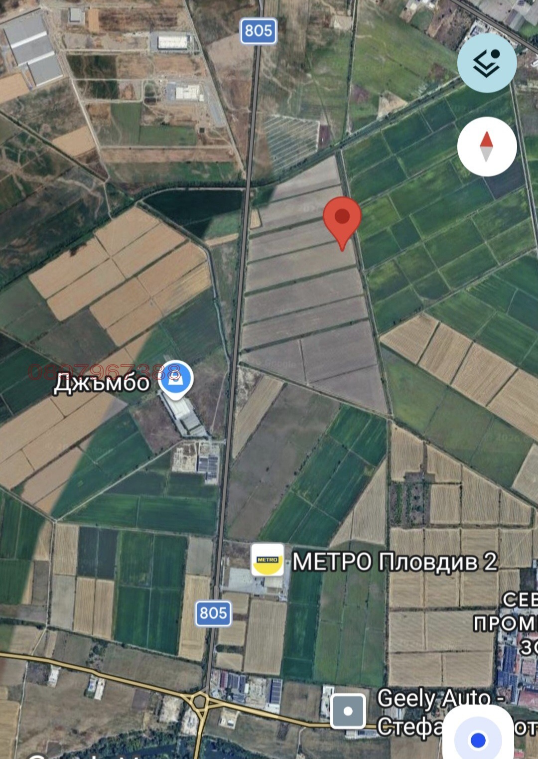 Продава ПАРЦЕЛ, гр. Пловдив, Индустриална зона - Север