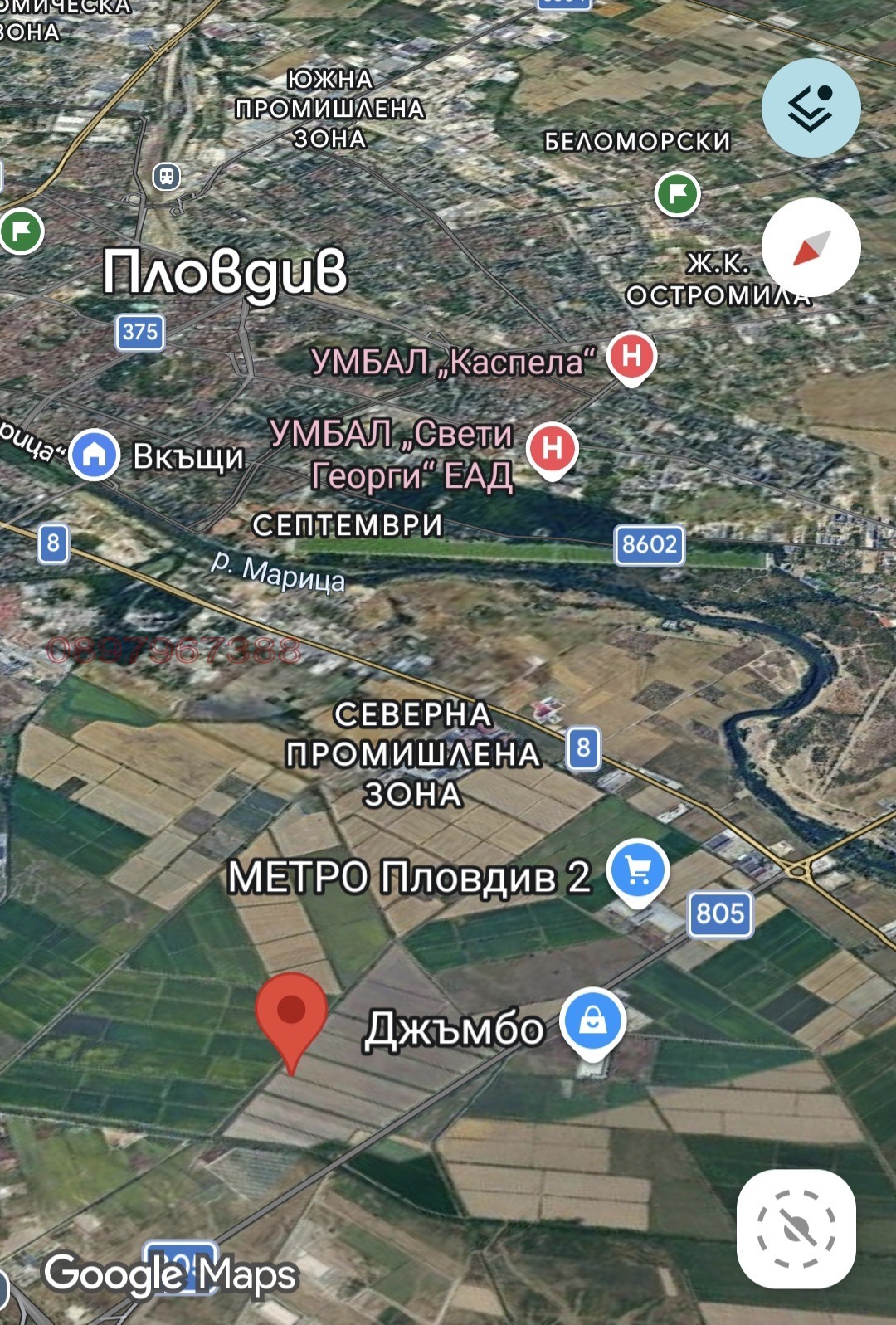 Продава ПАРЦЕЛ, гр. Пловдив, Индустриална зона - Север, снимка 2 - Парцели - 54967940