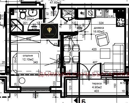 Продава  2-стаен град Пловдив , Христо Смирненски , 64 кв.м | 49067221 - изображение [2]