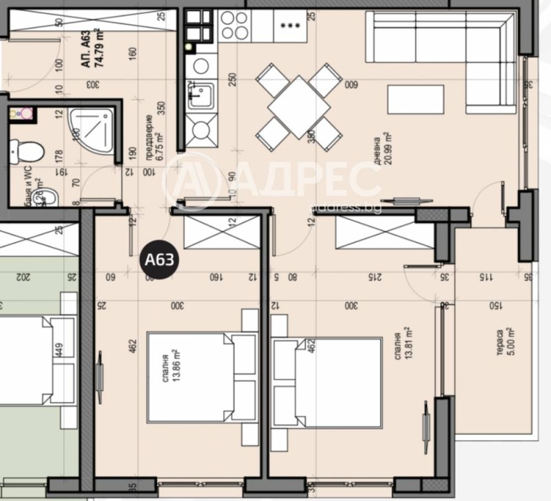 Te koop  2 slaapkamers Sofia , Ljulin 5 , 87 m² | 57272295 - afbeelding [4]