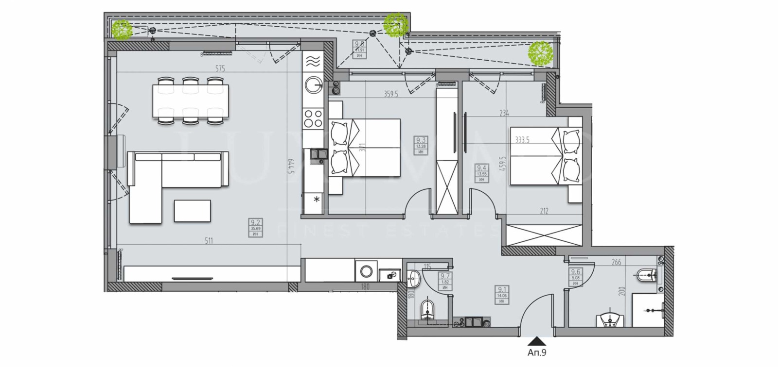 Продава 3-СТАЕН, гр. София, Кръстова вада, снимка 3 - Апартаменти - 55671106