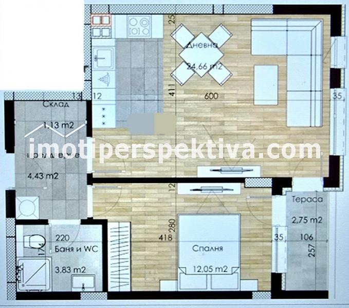 In vendita  1 camera da letto Plovdiv , Kiuchuk Parig , 66 mq | 81331549 - Immagine [15]