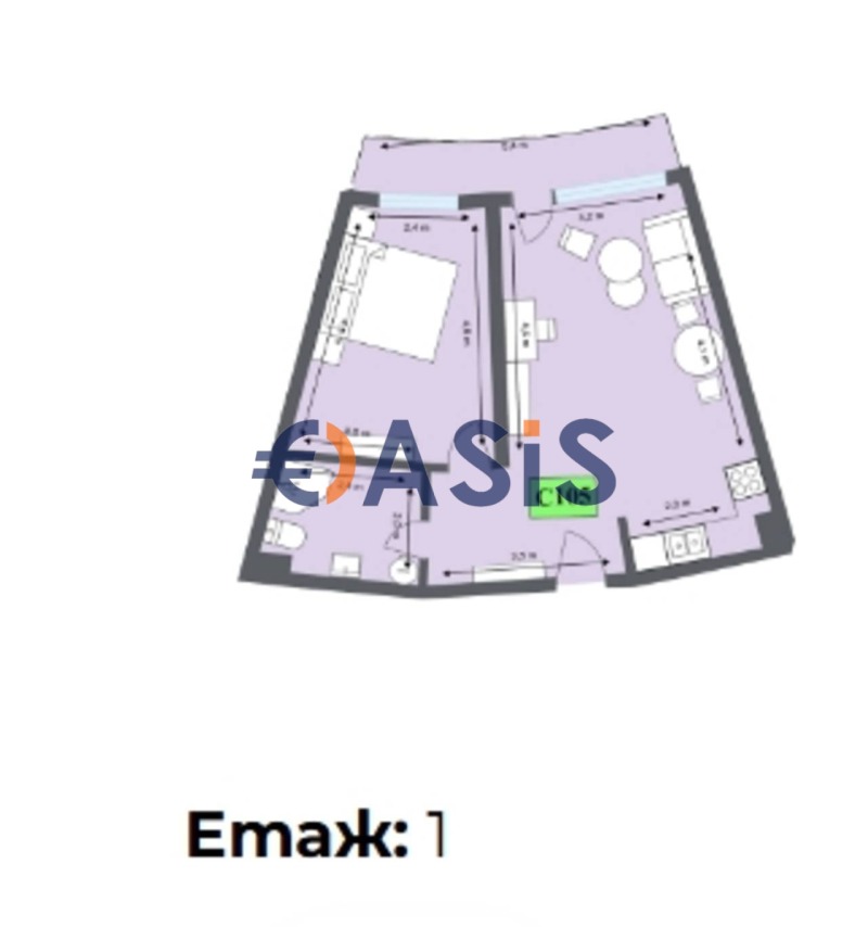 Продава 2-СТАЕН, гр. Обзор, област Бургас, снимка 5 - Апартаменти - 53136950