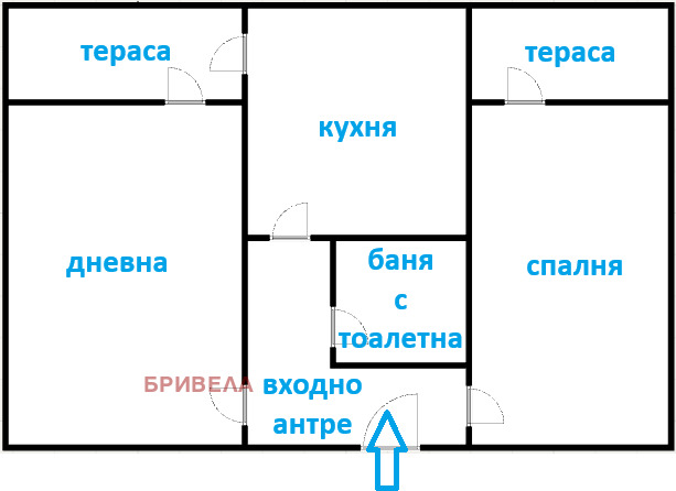 Продава 2-СТАЕН, гр. София, Обеля 1, снимка 5 - Апартаменти - 53681266