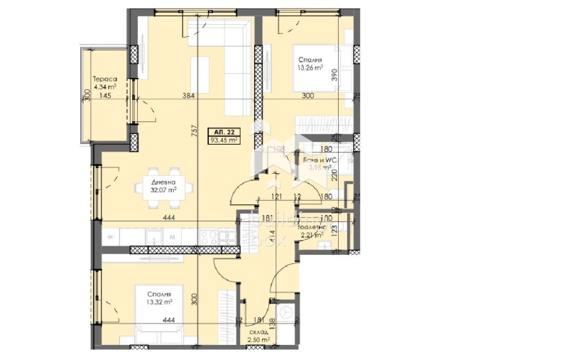 Продаја  2 спаваће собе Пловдив , Тракија , 117 м2 | 93588887 - слика [7]