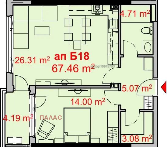 Продава 2-СТАЕН, гр. Бургас, Изгрев, снимка 7 - Апартаменти - 53460923
